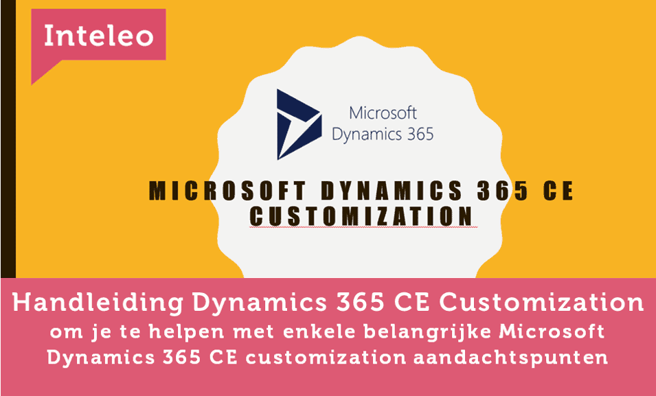 handleiding dynamics 365 ce customization inteleo